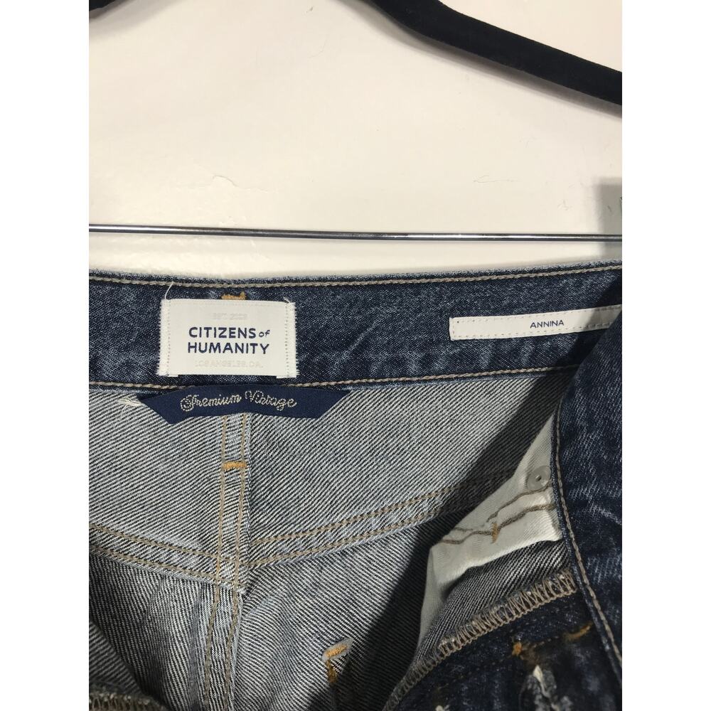 Citizens of Humanity CoH Annina Wide Leg Jeans Premium Vintage 23 Dark Wash EUC - Picture 9 of 14